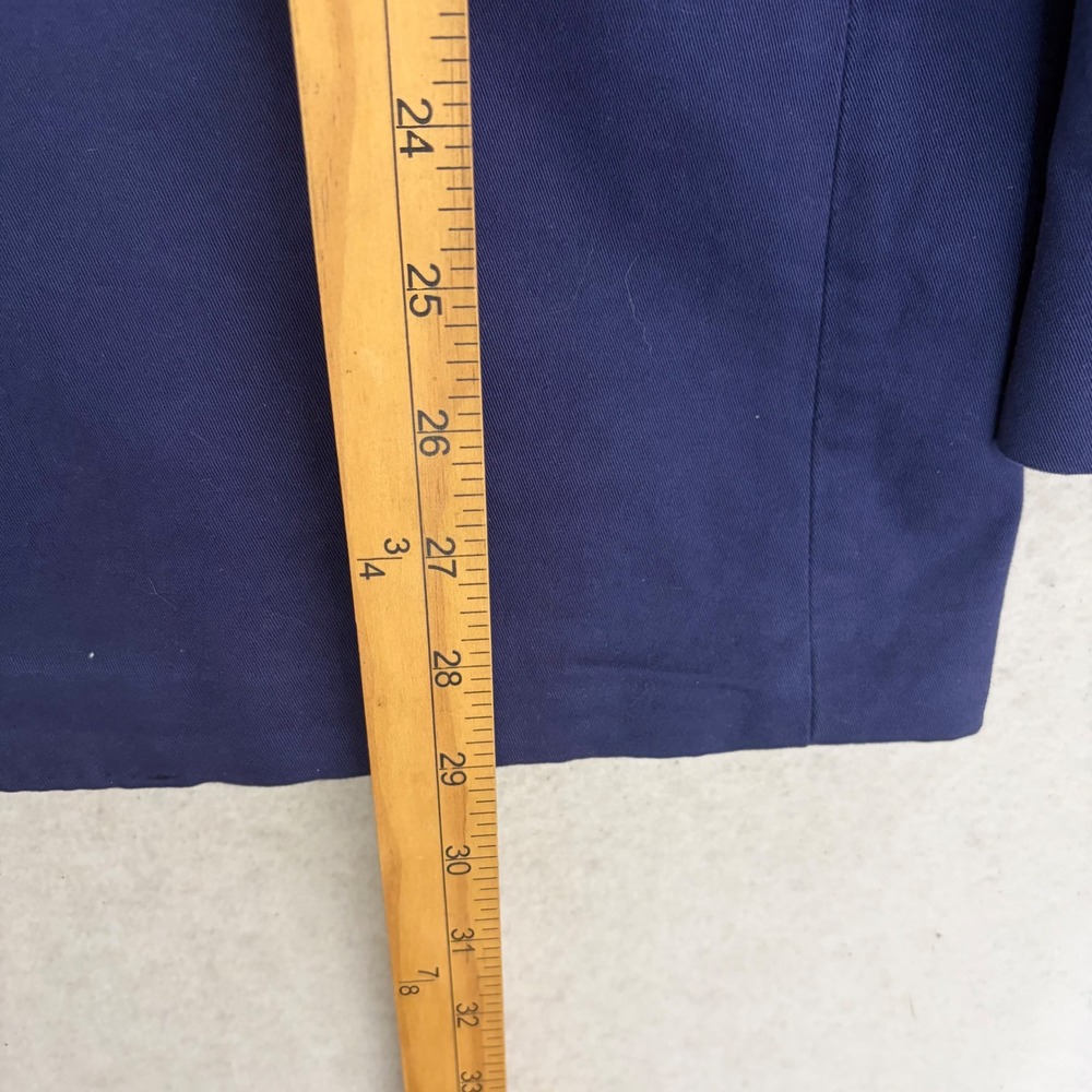 Polo Ralph Lauren 715 Blazer Men's 42R Blue Cotton Chino Double Breasted Coat - Picture 13 of 14